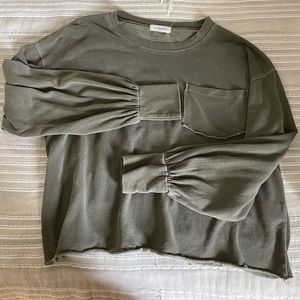 Olive Green Relaxed Longsleeve